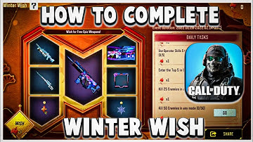 CODM ! How to complete new event Winter Wish in COD MOBILE ! #codm#Winterwish