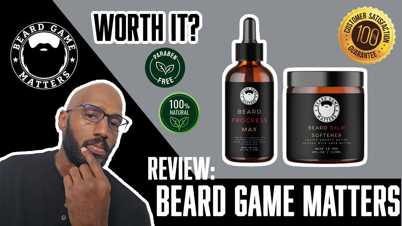 Best Beard Products 2024?: Beard Game Matters Review!! (Organic Beard Growth Oil & Beard Softener)