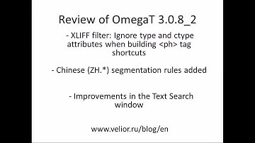 Review of OmegaT 3.0.8_2: How to Make Tags in XLIFF and TMX Match