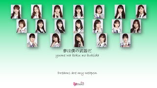 Nogizaka46 (乃木坂46) - Wilderness world Kan Rom Eng Color Coded Lyrics