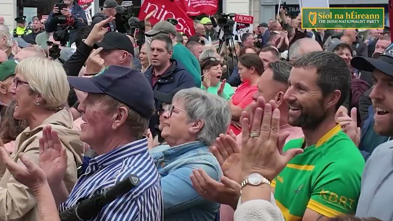 Niall McConnell Delivers a Speech in Newry on Unity Against the Invasion of Ireland! Niall McConnell Delivers a Speech in Newry on Unity Against the Invasion of Ireland!