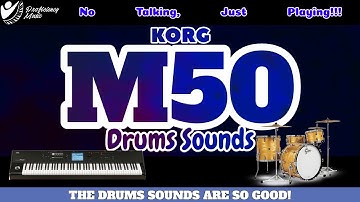 Korg M50: The DRUMS sounds are SO GOOD!
