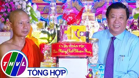 Ông Bùi Văn Nghiêm chúc mừng tết cổ truyền của đồng bào Khmer tại huyện Vũng Liêm