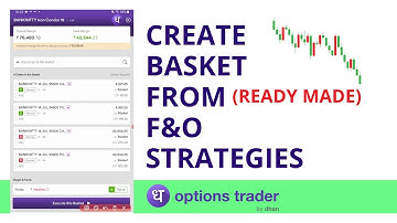 How to Create Basket From Strategy on Options Trader by Dhan ? @DhanHQ
