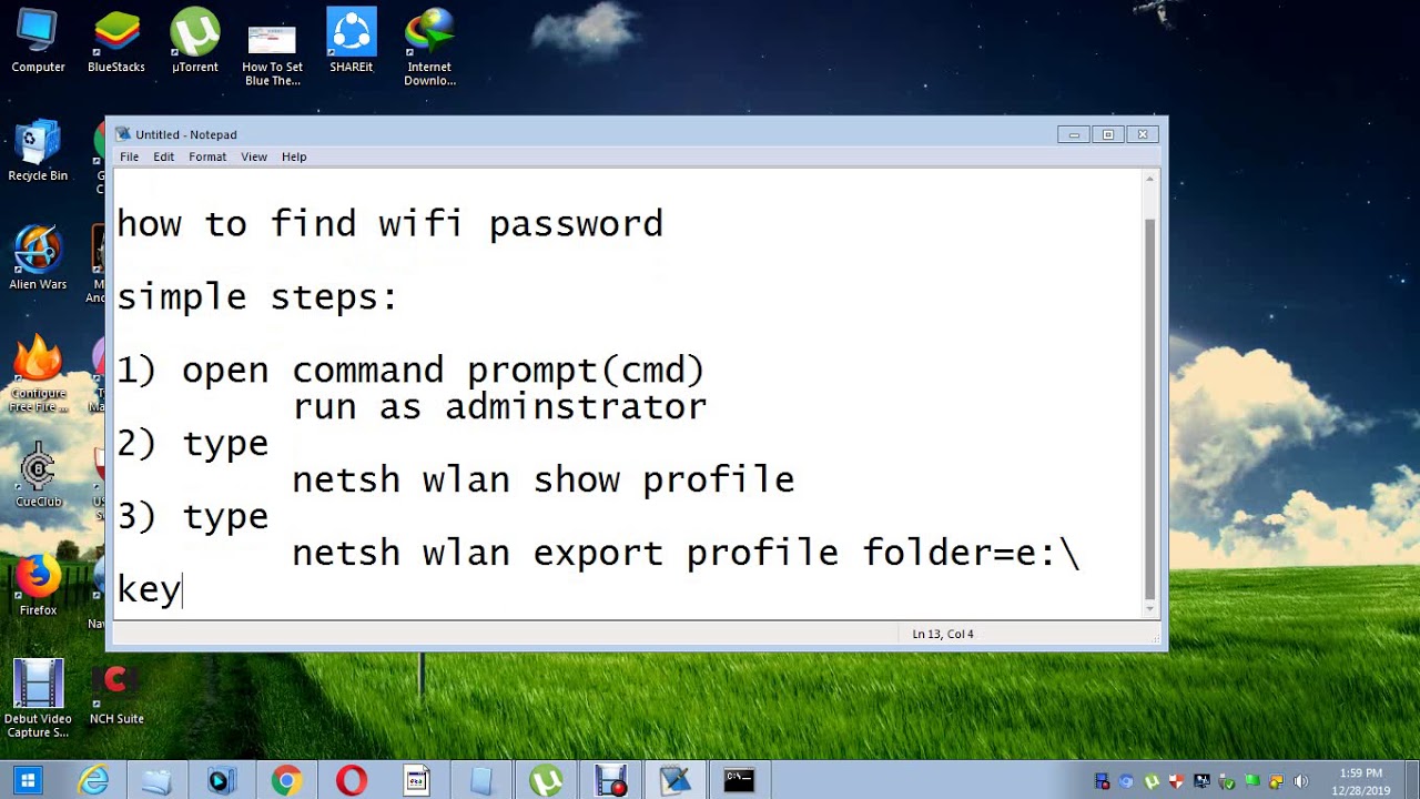 how to get a wifi password that is not yours with cmd