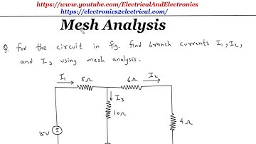 Mesh Analysis Example | Electrical Engineering