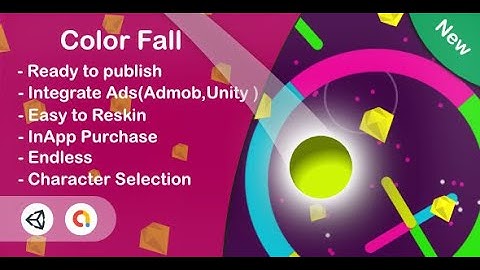 Color Fall - Color Switch(Unity Complete+Android+Ios+Admob)