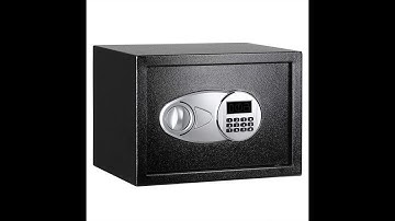 (REVIEW) AmazonBasics Steel, Security Safe Lock Box, Black  0 5 Cubic Feet