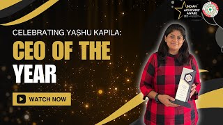 Celebrating Yashu Kapila: CEO of the Year | Indian Achievers Award 2023 | BugRaptors