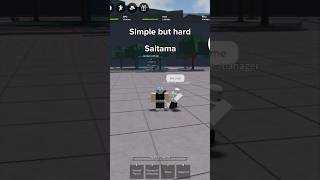 Simple but hard saitama combo | #roblox #tsb #robloxedit