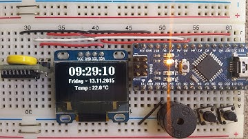 Arduino ~ OLED Clock v2.0