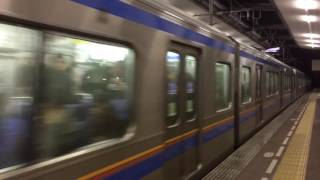 西鉄3000形3006F+西鉄3000形3002F西鉄薬院駅到着20151221