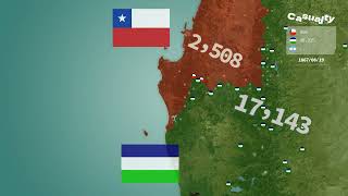 Chilean Conquest Of Araucanía 18611883 Using Google Maps Chile Vs The Mapuche