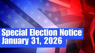 City of Grand Prairie: Special Election Notice January 31, 2026