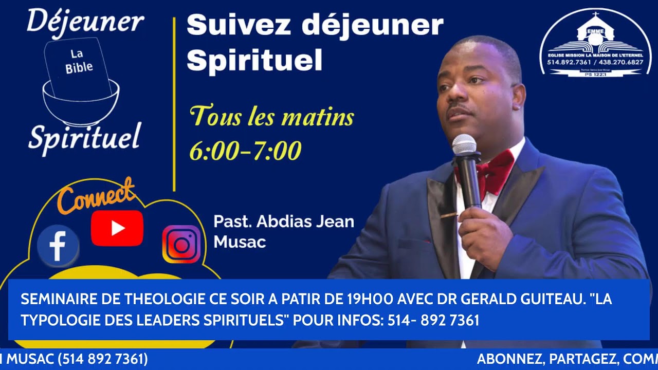 DEJEUNER SPIRITUEL AVEC PAST ABDIAS
