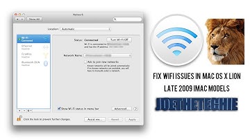 FIX WiFi Issues in Mac OS X Lion