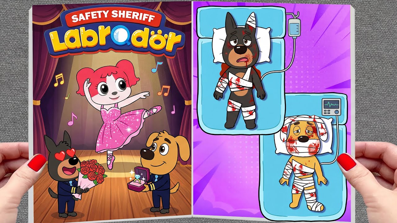 OMG! Sheriff Labrador or Dobie? Who Will Papillon the Ballerina Choose?| ❤️ DIY Paper ❤️