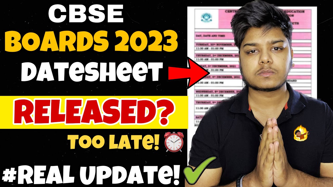 CBSE Latest News | CBSE Board Exam 2023 Date Sheet for Class 10th & 12th | CBSE Boards Exam 2023