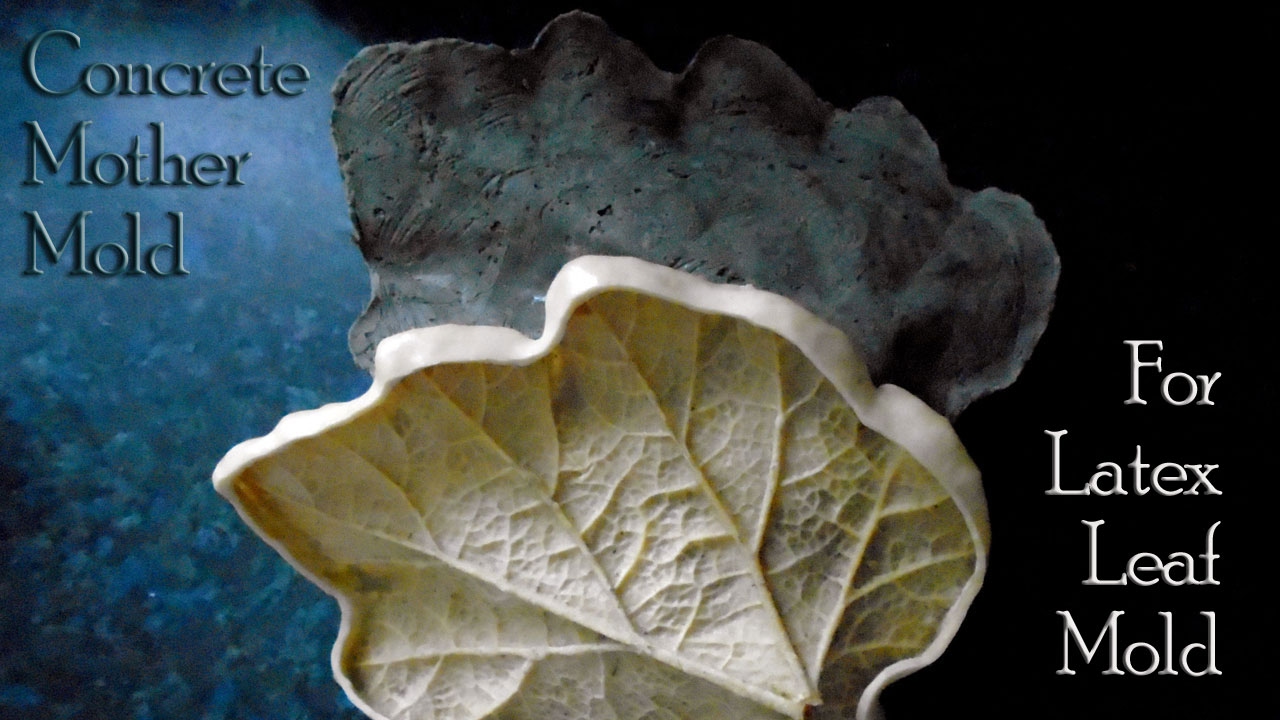 Concrete Leaf Casting | Concrete Mother Mold For Latex Leaf Mold - YouTube