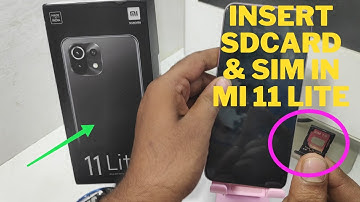 How to Insert sim card & SD card in XIAOMI 11 Lite| insert sim and memory card in mi 11 lite