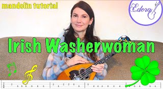 The Irish Washerwoman Mandolin Tutorial with On-Screen TAB + TAB PDF - Irish Jig