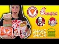 ONLY EATING Chicken Sandwiches for 24 HOURS // Popeyes VS Chick-Fil-A VS Everything