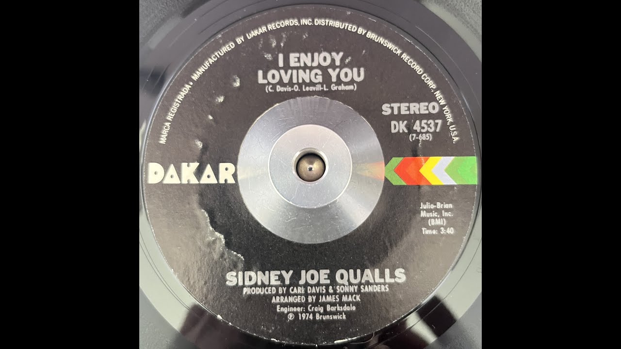 Sidney Joe Qualls I Enjoy Loving You - YouTube