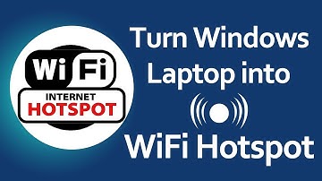 Turn Your Windows Laptop into Wi-Fi Hotspot ✔