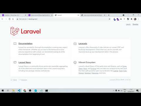 Laravel 8 with Bootstrap Integration - Welcome, Login, & Register Page