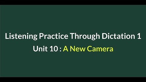 Listening Practice Through Dictation 1-for beginners - Unit 10: A New Sky - Simple English #L10