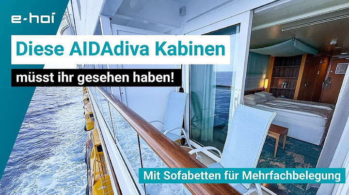 Neuer AIDAdiva Kabinen-Check: Balkonkabinen, Sofabett, Meerblick & Suiten-Bonus mit 50m² Terrasse!