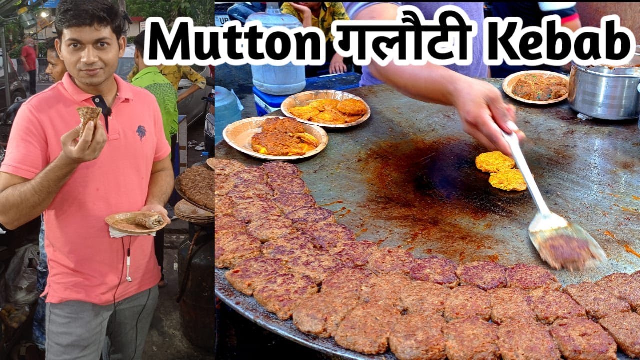 Mutton Galouti Kebab | Noida ke famous Galouti kebab Roll || Mutton Kebab Roll | Luckhnowi Kebab