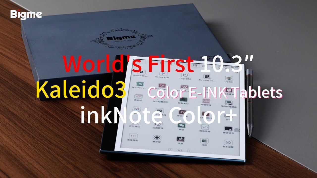 Bigme inkNote Color + Ereader--10.3″ Kaleido 3 Color E-ink Tablet Video ...