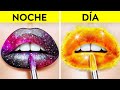 TRUCOS DE BELLEZA DE FRÍO vs CALOR || Ideas para meter maquillaje a clase por 123 Go! Like