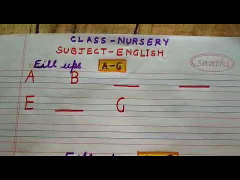 nursery english worksheet youtube