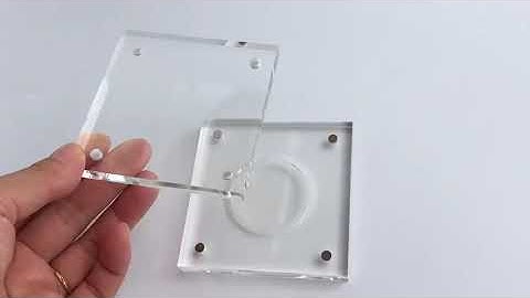 RECHI Custom Design & Manufacture Clear Acrylic Coin Slab Case With Magnets