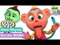 Bandar Mama Pahan Pajama | बन्दर मम  | Hindi Rhymes for kids | Nursery Rhymes For Kids | KidsOne