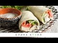 Chicken Yiros &amp; Homemade Tzatziki | Гирос с курицей и соусом Цацики | Олина Кухня #24