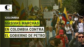 Multitudinarias marchas en Colombia en contra del gobierno de Petro | El Colombiano