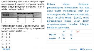 The element sulfur and the element oxygen can form 2 types of compounds. The masses of the elemen... The element sulfur and the element oxygen can form 2 types of compounds. The masses of the elemen...