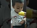 Tharun Kutty eating corn