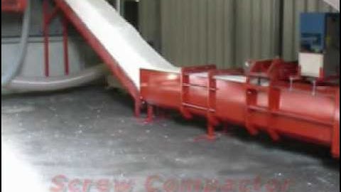 EPS foam - Styrofoam compactor - densifier with silo by HEGER