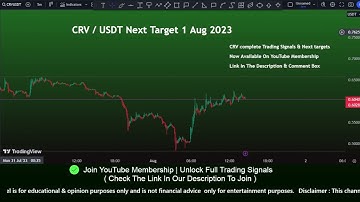 CRV price prediction and next target ? Curve DAO price prediction | Live day trader  1 August 2023