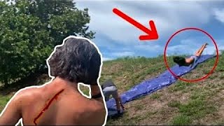 GIANT DOWNHILL SLIP N SLIDE!