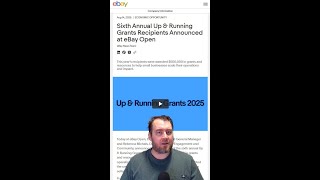 eBay&#39;s Up &amp; Running Grants Program: Supporting Small Businesses 🎉🌟