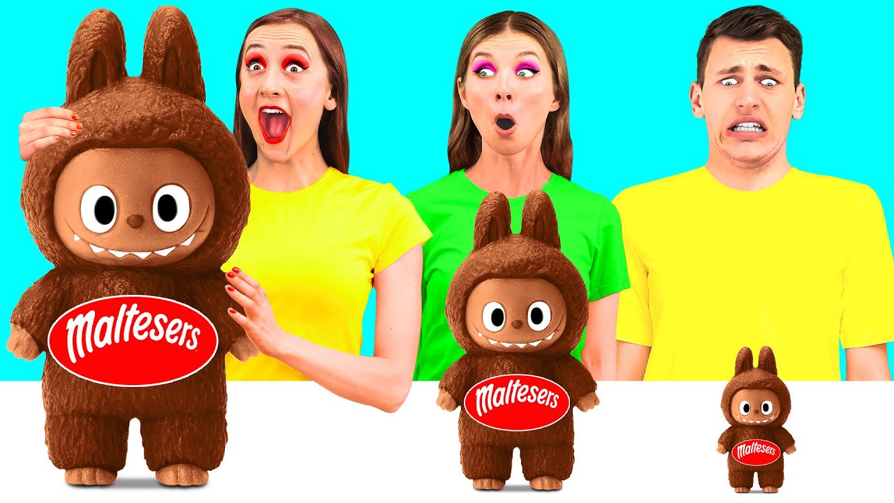 Big, Medium and Small Plate Challenge | Easy Secret Hacks and Gadgets ...