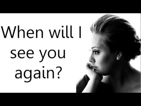 Adele - Dont You Remember Lyrics