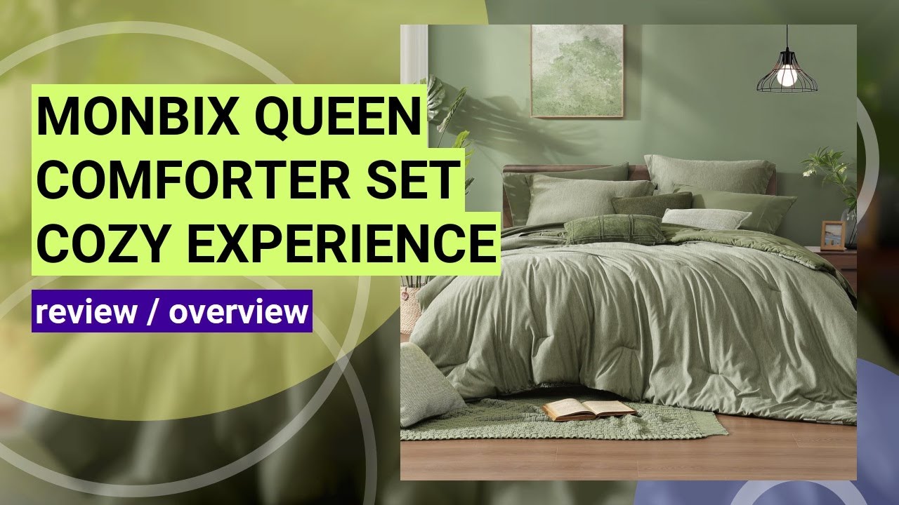 Monbix Queen Comforter Set Review: Cozy All-Season Bedding in Sage Green