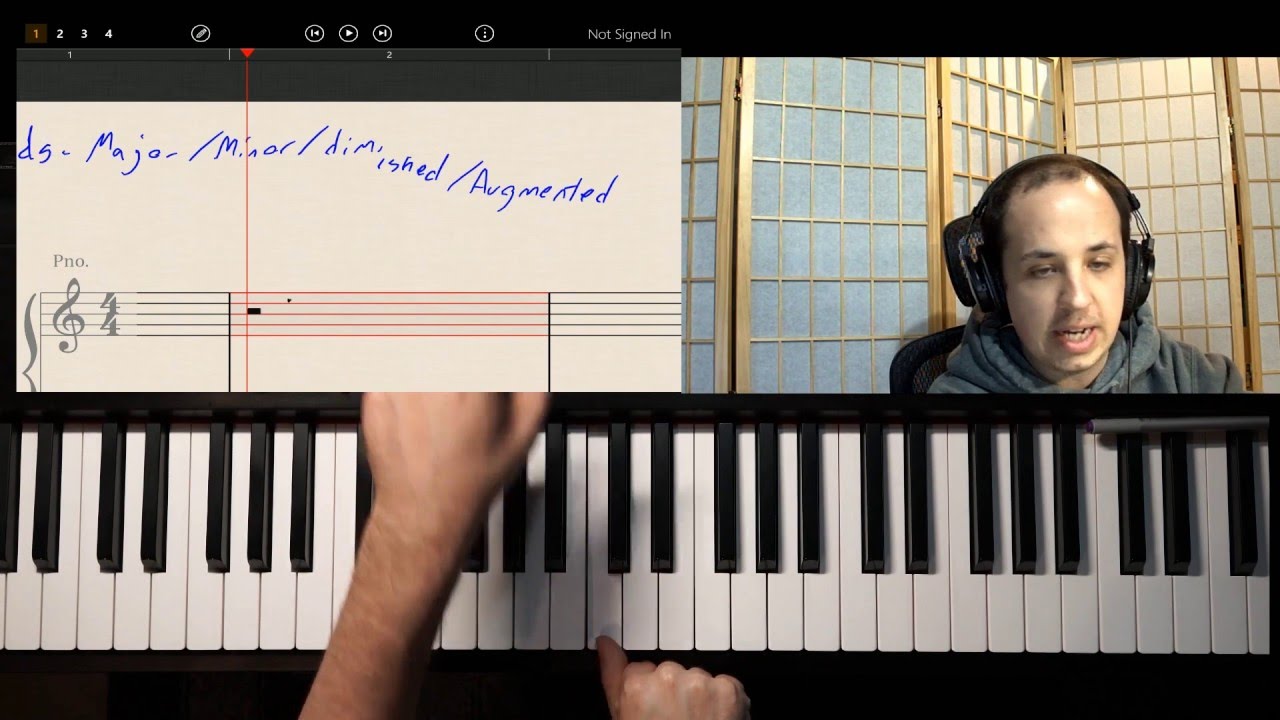 Introduction to Chords; How to Write Songs Using the Piano sheet bend