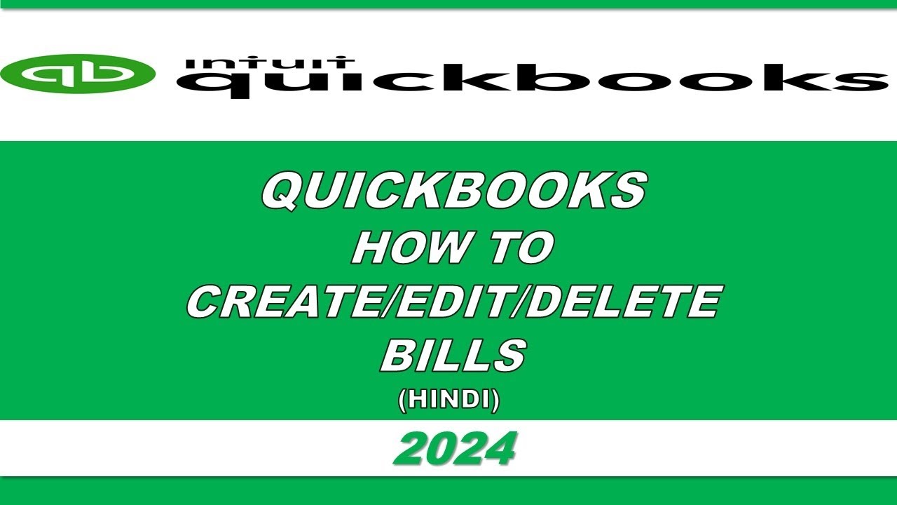 Quickbooks Create Bill how to create bills in QuickBooks | how to create purchase bills in ...